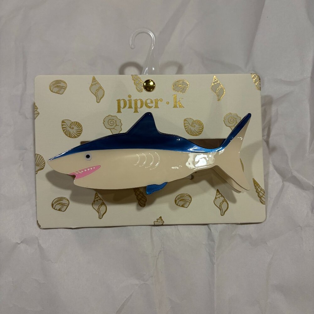 Piper K Blue Shark Hair Claw Clip